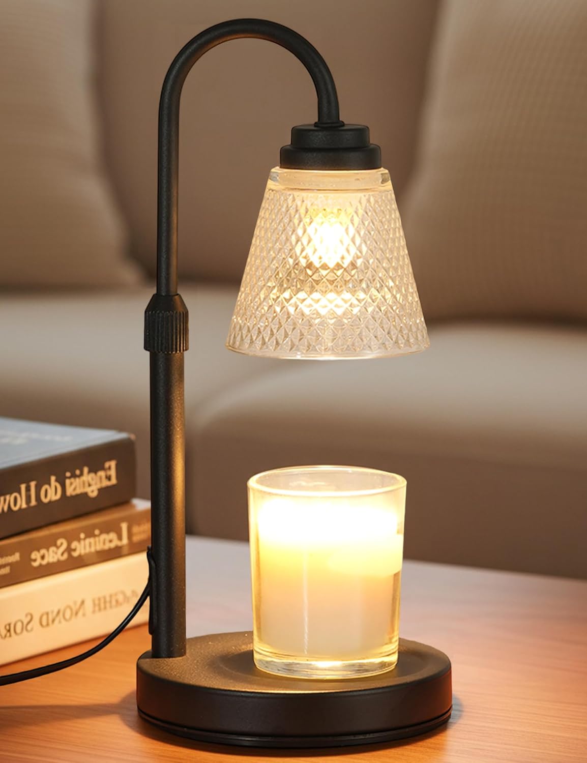 Lámpara calentadora de velas con temporizador, decoración del hogar
