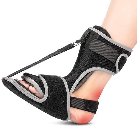 Zyhevri Férula Nocturna para Fascitis Plantar | Alivio Tendón de Aquiles, Espolones, Pie Caído | Ajustable, Suave, Unisex, Talla Única