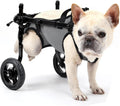 Silla Ruedas Perro BECROWM Patas Traseras Ligera Perro Gato Mascotas Carro Silla Ruedas Patas Traseras Deshabilitadas Caminata Ajustable Ruedas Gris Mediano