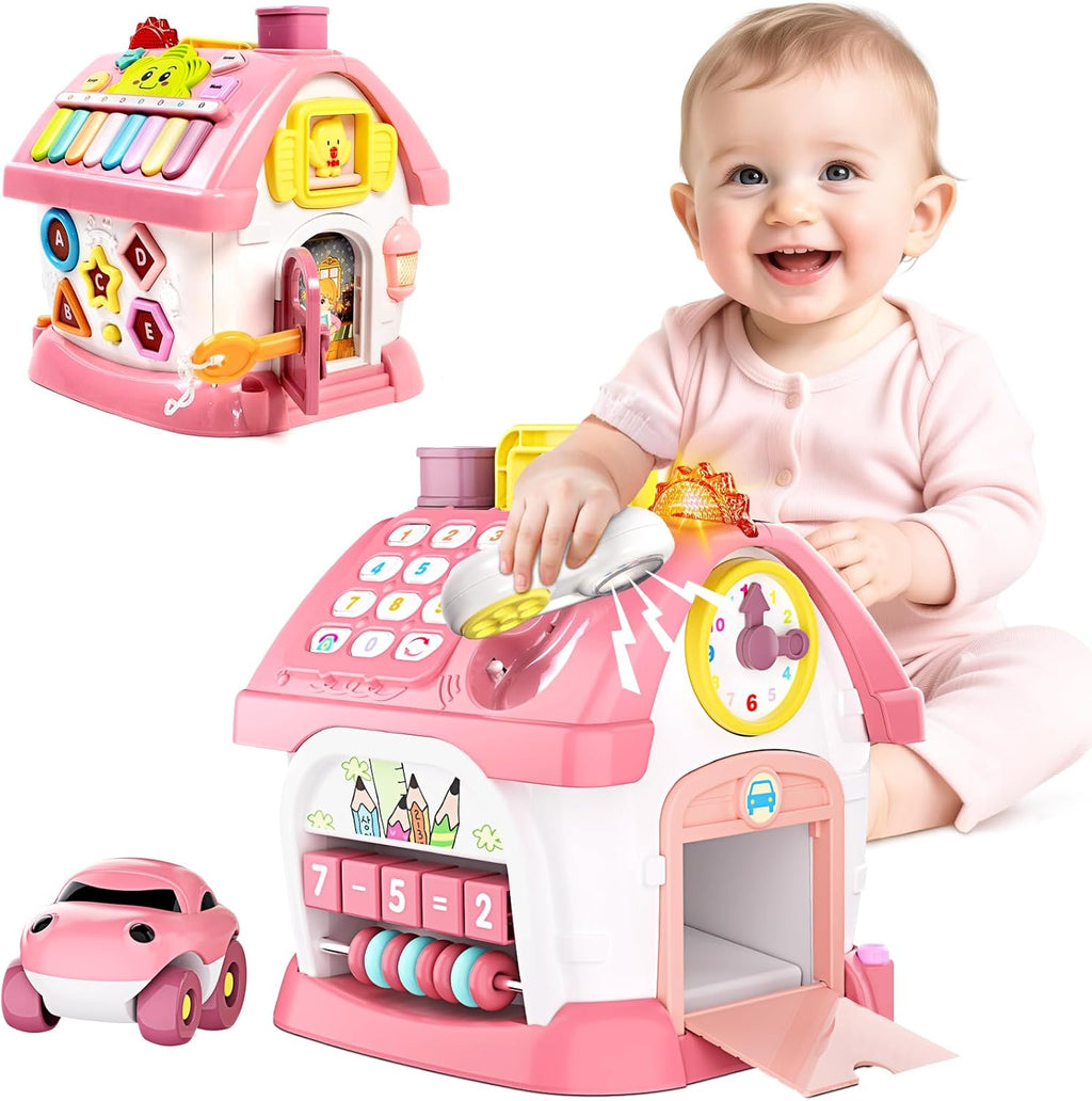 Casa Musical Educativa Bilingüe 8 en 1 – Juguete para Bebés de 1 a 3 Años