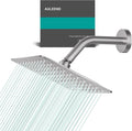 SOLO DUCHA, NO INCLUYE EL NIPLE | Cabezal de ducha cuadrado tipo lluvia, acero inoxidable de alto caudal