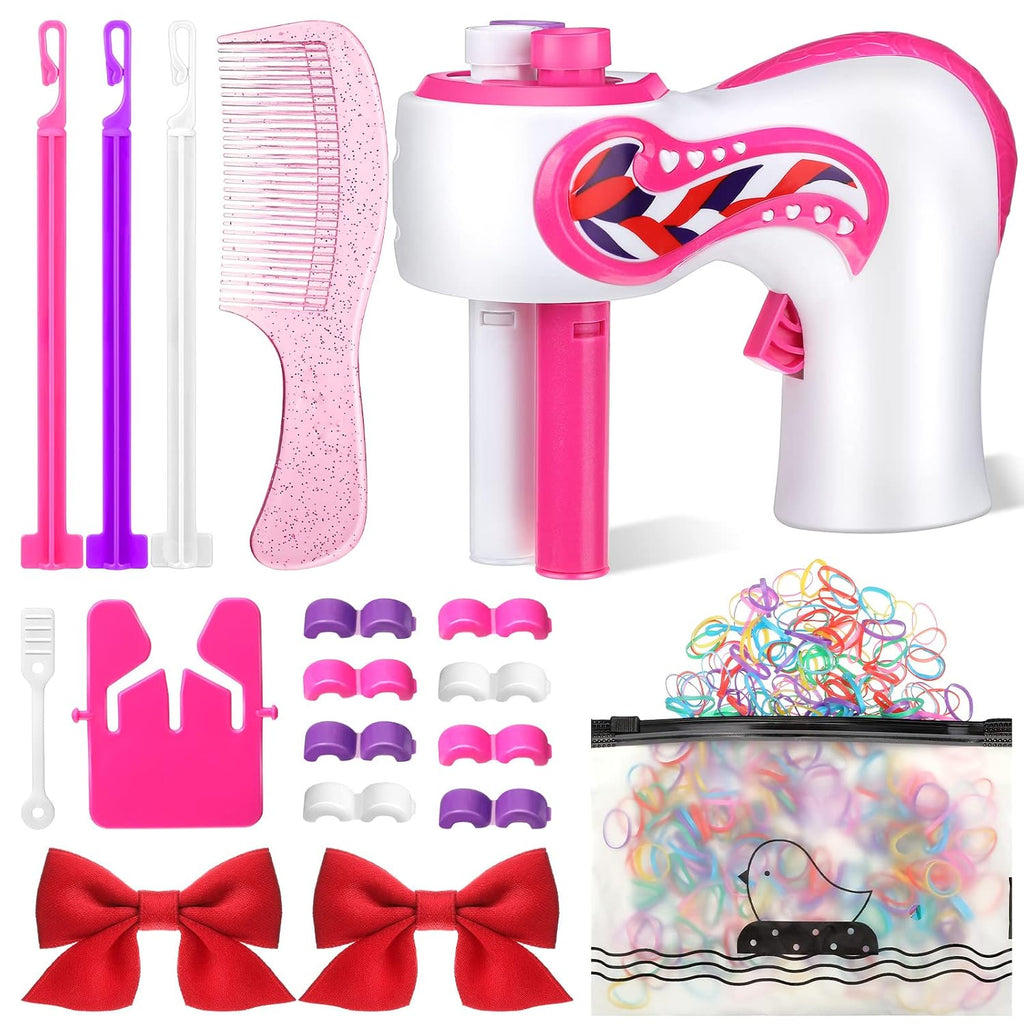 LAZOS ROJOS FALTANTES. Zhehao Maquina Trenzadora de Cabello Electrica | Herramienta Automatica Portatil para Trenzas y Peinados DIY para Mujeres, Kit de Salon