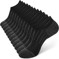 BAMBOO COOL Calcetines tobilleros atléticos de corte bajo acolchados que absorben la humedad, calcetines para correr con soporte de arco transpirables, paquete de 6