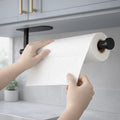 Soporte para Papel de Cocina Autoadhesivo o con Tornillos – Acero Inoxidable SUS304 Negro