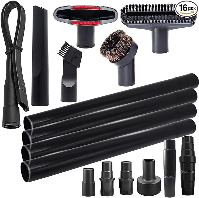 ⚠️ Le Falta un Accesorio (No Afecta) – Kit de Accesorios para Aspiradora, Adaptadores Universales, Herramienta Flexible para Ranuras y Limpieza de Secadora