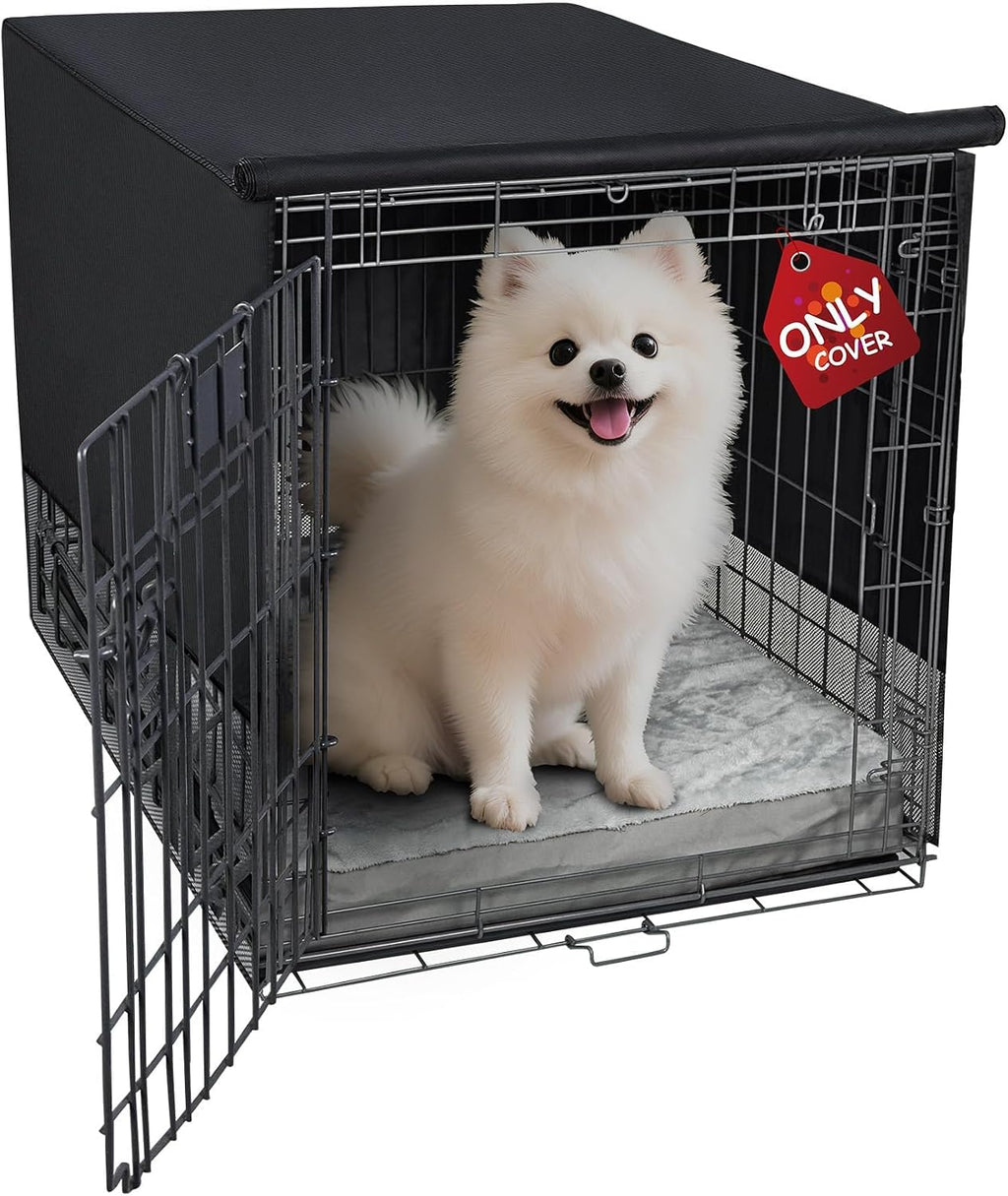 Cubierta para Jaula de Perro Explore Land 24" Transpirable – Malla 4 Lados, Ajuste Universal, Negro