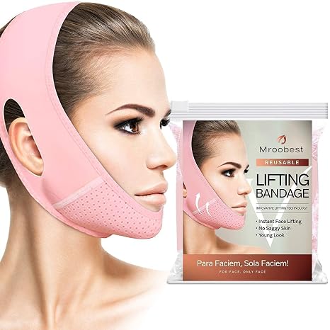 ParaFaciem Correa Reductora Facial Línea V - Vendaje Lifting Barbilla Reutilizable