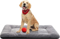 USADO-Colchoneta para Jaula de Perro 91cm | Cojin Ultra Suave Lavable Antideslizante para Perros Medianos y Grandes Gris