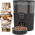 PAPIFEED Comedero automático para gatos con cámara, alimentador automático WiFi para gatos con aplicación, dispensador de alimentos para gatos de alimentación lenta de 3 litros para alimentos secos
