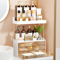 Organizador de maquillaje de 3 cajones grandes, organizador de encimera de baño de 5 niveles y almacenamiento, organizador versátil de tocador de perfumes, ideal para cosméticos