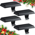 Haz clic para una vista completa      3+  7 VIDEOS Zhengmy 4 piezas de soportes para calcetines de Navidad para repisa, soportes para calcetines con peso para chimenea, ganchos para calcetines de Navidad para fiesta de Navidad (Negro)