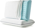 Almohada de Espuma Viscoelástica con Gel WEEKENDER | Tamaño Estándar | Pack de 2 | Firmeza Media | Soporte de Cuello y Hombros | Para Dormir de Espalda y Lado