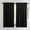 NICETOWN Cortinas Blackout de Terciopelo 160 cm de Largo | Paneles Opacos para Cocina y Dormitorio | Pesadas y Mate | 2 Paneles, 132 cm de Ancho