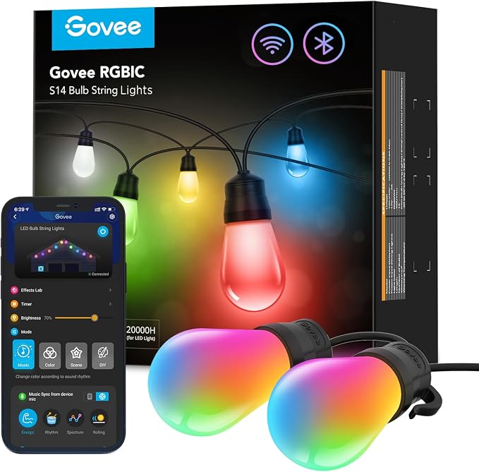 Govee - Tira de luces LED inteligentes para exteriores H7020