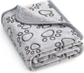 Stuffed Manta Suave Premium para Perro Lavable | 40x32 Pulgadas | Manta para Gatos y Cachorros de Interior (Gris)