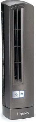Lasko Air Stik Ulta-Slim Oscillating Desktop Fan, 2 Speeds, for Bedroom, Living Room, Office, 14", Gray, 4000