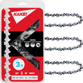 KAKEI Cadena de Motosierra 16 Pulgadas 3/8 LP .043 55 Eslabones | 61PMM3 55 Compatible Stihl MS170 MS171 MS180c Pack 3 Semi Chisel