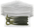 Pack 100 Bolsas para Senuelos de Plastico Blando 19x14cm | Cierre Zipper Reforzado Transparente Doble Sello a Prueba de Fugas