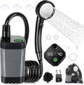 Ducha Portátil Spopal 6000mAh Recargable, Pantalla LED Inteligente, 4 Modos Pulverización, IPX7 Impermeable, para Camping Senderismo