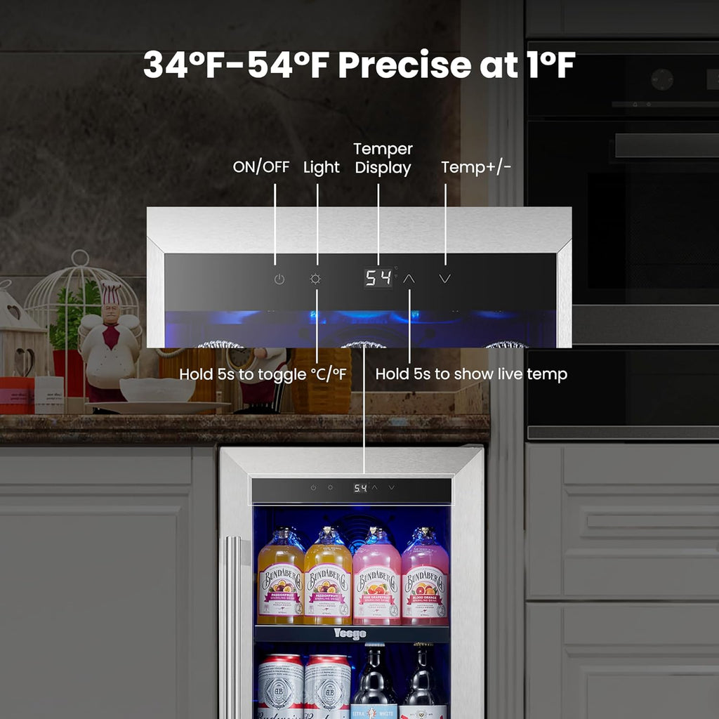Refrigerador de bebidas Yeego de 15 pulgadas