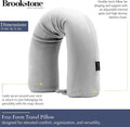 Almohada de viaje de espuma viscoelástica Twist para aviones - Almohada de viaje para el cuello para dormir - Almohada de avión para soporte del cuello, barbilla, lumbar y pierna