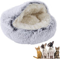 Nido para gatos, cama redonda y cálida para gatos, fácil de limpiar