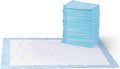 Pads de Entrenamiento Amazon Basics para Perros y Cachorros XL 28x34" – Antifugas 5 Capas Secado Rápido, Azul y Blanco, 40 Unidades