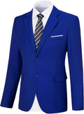 Chaqueta tipo blazer casual para hombre, 2 botones, azul marino, chaqueta deportiva para hombre, esmoquin XXL
