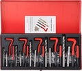 Kit Reparación de Roscas Métricas Acymner 131 Piezas | Brocas HSS Helicoil M5 M6 M8 M10 M12 | Herramienta Automotriz Profesional | 1 Set