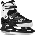 Patines de hielo ajustables para niños y niñas, 4 tamaños, triple protección, para principiantes, con soporte de tobillo para exteriores y pista de patinaje. 