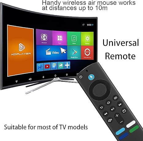 Control remoto de repuesto por voz con función de voz (3ª generación), perfectamente diseñado para Amazon TV Stick (2ª generación, 3ª generación, Lite, 4K