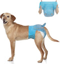 Pañales Dono para perras grandes con cintura elástica, pañales desechables de cobertura total para cachorras en celo, súper absorbentes y a prueba de fugas de 360° para perros pequeños y medianos.