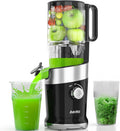 Cold Press Juicer Fits Whole Fruits, Aeitto Masticating Juicer Machines with Wide Feed Chute, Juice Extractor Machine Easy to Clean, High Juice Yield, Easy to Assemble, Self Feeding