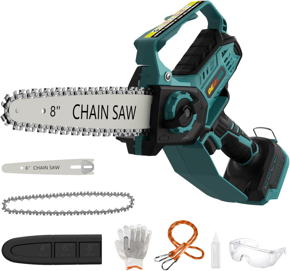 Sin batería - Mini motosierra inalámbrica 2 en 1 para Makita