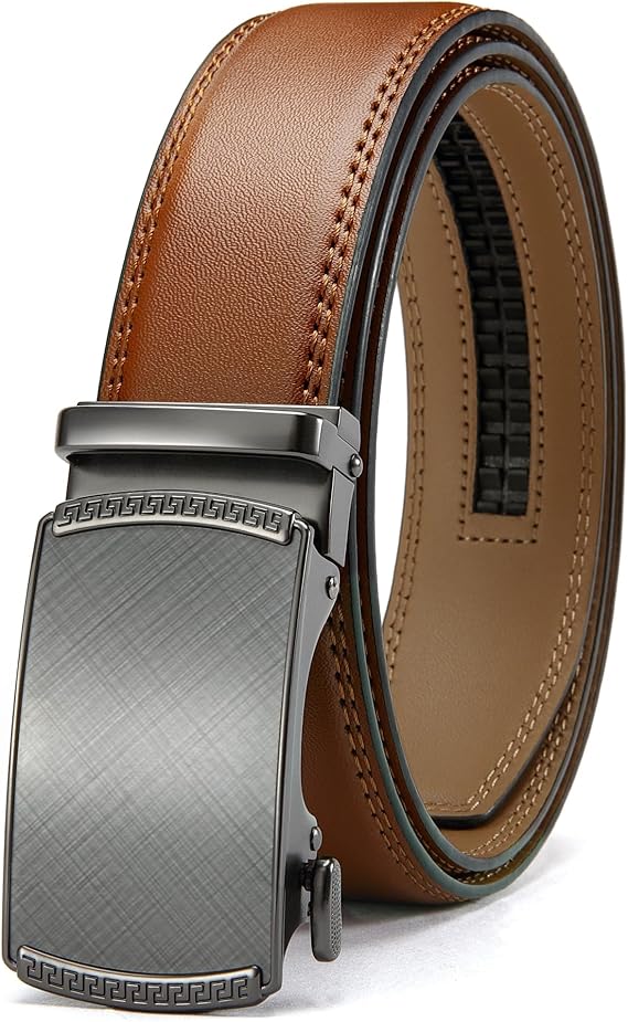 — CHAOREN Cinturón para Hombre de Cuero con Trinquete — Ajuste Personalizable, Estilo sin Esfuerzo (35 mm)