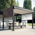 Toldo de repuesto universal Wowangce para pérgola, cubierta de sombra exterior impermeable para patio, porche o jardín (3,6 x 3 m, color café).