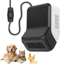 Pet House Heater 300W/600W - Adjustable Temperature for Dog House, Chicken Coop - Low Noise, Overheat Protection - Bite-Proof Wires - Wall Mount - Indoor & Outdoor Use - Digital Display