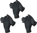 Guantes de algodón con cuentas para mujeres y hombres con agarre, antideslizantes, uniforme, guantes de policía con puño a presión