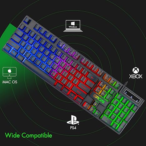 Combo Teclado y Mouse Gaming Inalámbrico RGB — 2.4G, 4200DPI, Batería 3000mAh