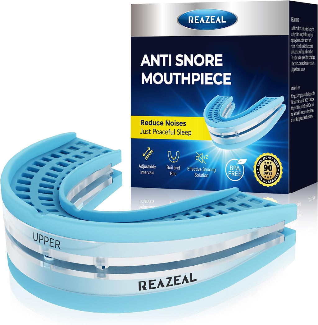 Boquilla Antironquidos Intraoral Ajustable – Reduce Ronquidos en Adultos | Incluye Estuche de Retención y Protectores de Repuesto | Mayores de 18 Años