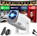 Mini Proyector Nonete Full HD 1080P | Android TV, WiFi 6, Bluetooth 5.2, Rotación 270° y Soporte 4K