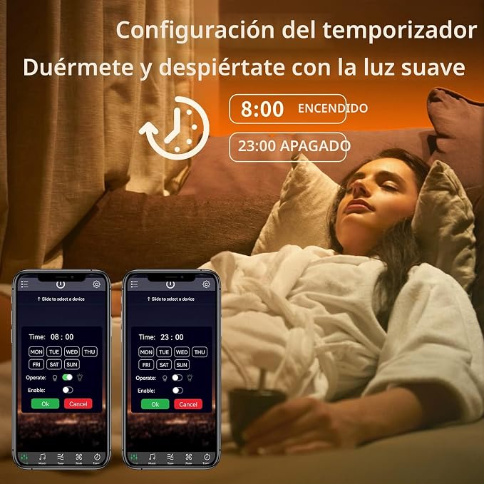 Tira de Luces LED RGB KSIPZE 100 Pies - Sincronización de Música y App
