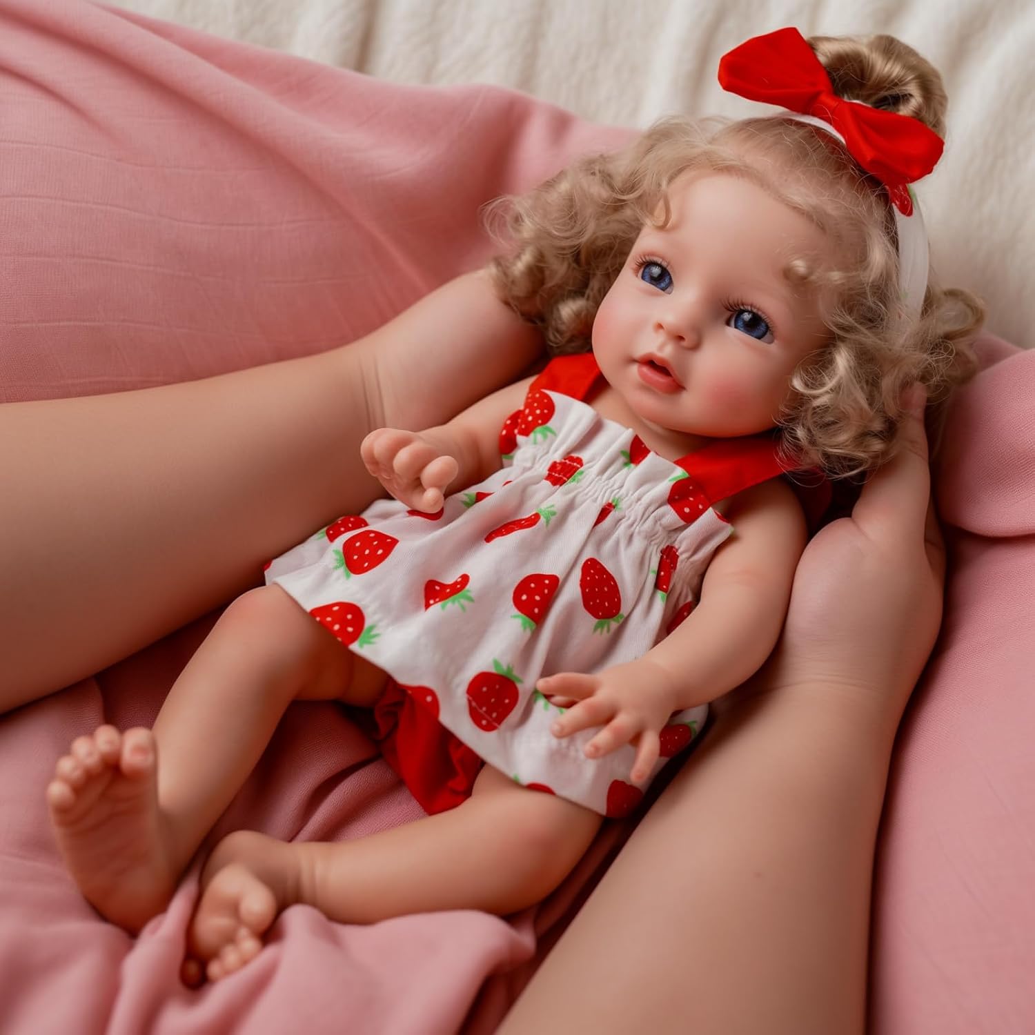 BABESIDE Reborn Baby Dolls Full Body Silicone, 12 Inch Lifelike Weighted Silicone Full Body Realistic Newborn Real Life Baby Dolls Girl with Accessories for Kids 3+ & Collectors