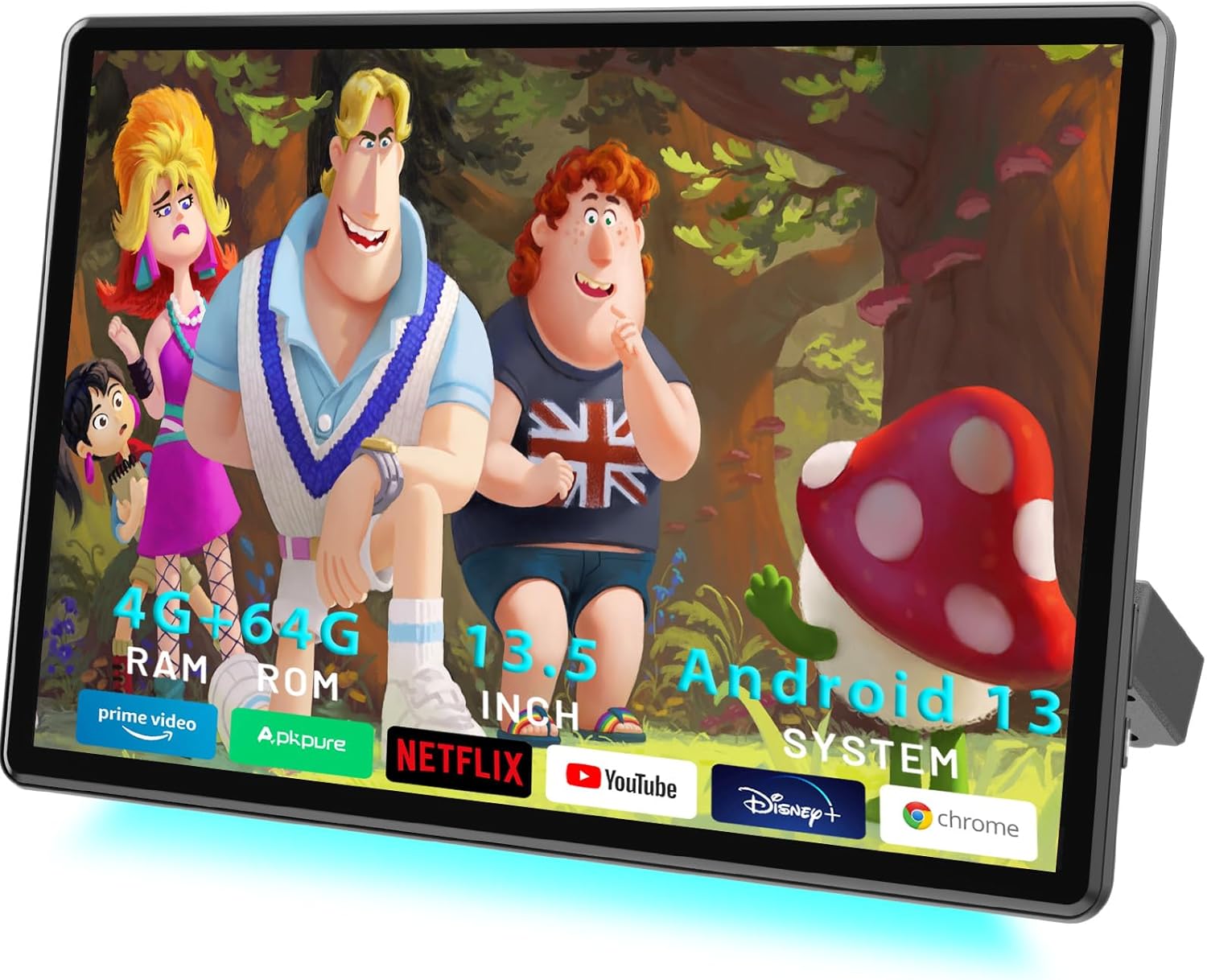 13.5 Inch 4G+64G Android 13 Car Headrest Video Player,Rear Seat Car TV with 4K IPS Touchscreen,Car Headrest Monitor Support WiFi/Bluetooth/Wireless Airplay/Mirror Link/HDMI/SD/USB/OTA Updates