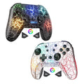 2 Pack Wireless Switch Controller, Compatible with Switch/Switch Lite/OLED/PC, 1000mAh Switch Pro Controller with 9 Color LED, Programmable, Multi-Vibration & Multi-Axis Gyro, Motion, Turbo, Share