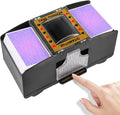 Mezclador Automático de Cartas FEIERYA Eléctrico a Pilas – Compatible con 1, 2, 4 y 6 Mazos para Juegos y Póker