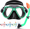 Set de Snorkel 4 en 1 CTSAYTL para Niños | Máscara Panorámica Antiempañante, Snorkel Seco, Aletas y Bolso de Viaje( ARTICULO VIENE COMO SE MUESTRA EN LA SEGUNDA IMAGEN )