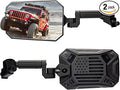 JOYTUTUS Espejos Laterales Sin Puertas para Jeep Wrangler JL/JLU 2018-2023 y Gladiator JT – Adaptador de Bola, Vista Amplia, Sin Vibración