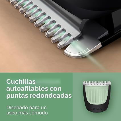 Recortadora Norelco Philips All-in-One Serie 3000 13 en 1 para hombre, recortadora de barba y cortapelos, cuchillas metálicas autoafilables y 8 ajustes de longitud, MG3939/50 #6149