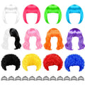 Pelucas Divertidas MIUSKATL Pack de 12 | Estilo Bob Ondulado de Colores | Para Disfraces, Cosplay y Fiestas | Multicolor
